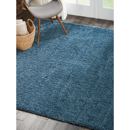 Tapis Nourison Malibu Shag moderne en peluche unie