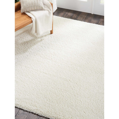 Tapis Nourison Malibu Shag moderne en peluche unie
