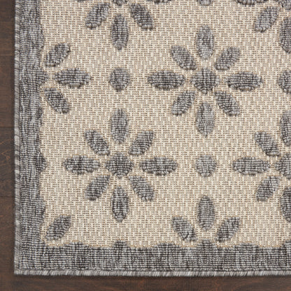 Tapis d'intérieur/extérieur Nourison Palamos à motif floral moderne et géométrique à hauteur variable