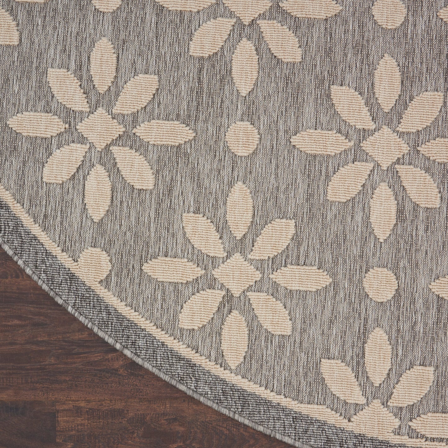 Tapis d'intérieur/extérieur Nourison Palamos à motif floral moderne et géométrique à hauteur variable