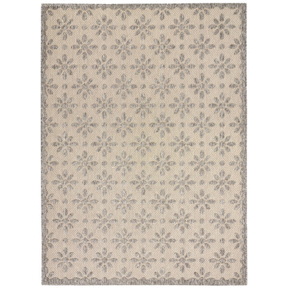 Tapis d'intérieur/extérieur Nourison Palamos à motif floral moderne et géométrique à hauteur variable