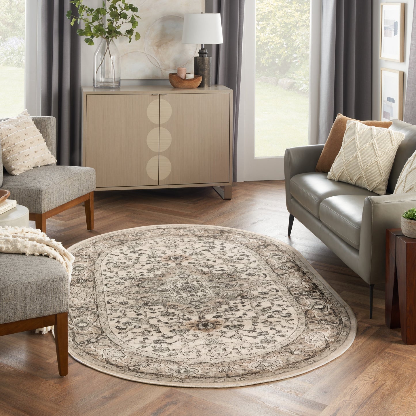 Tapis persan d'intérieur Nourison Quarry.