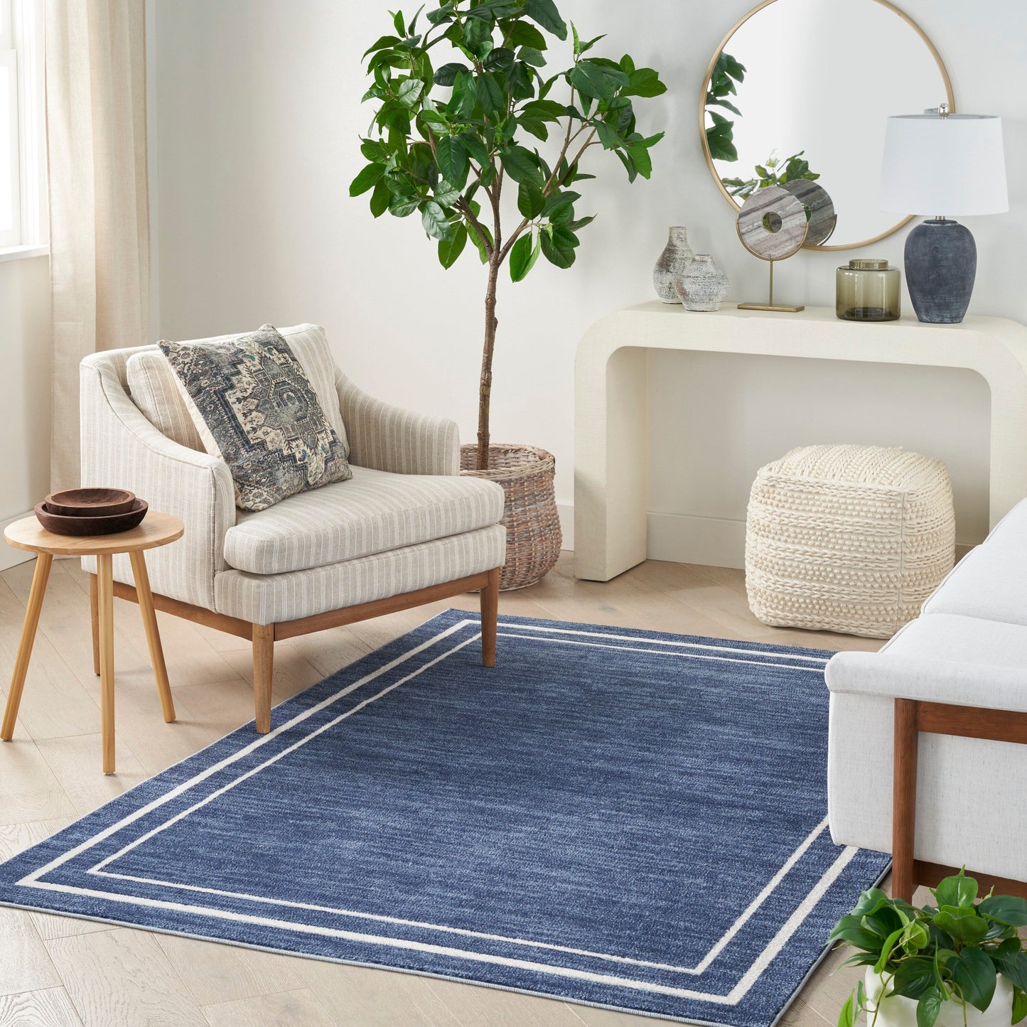 Tapis d'intérieur/extérieur uni Nourison Sandy