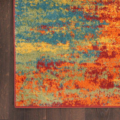 Tapis d'intérieur/extérieur abstrait Nourison Sandy