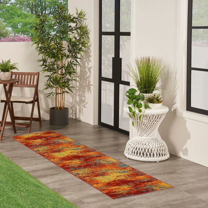 Tapis d'intérieur/extérieur abstrait Nourison Sandy