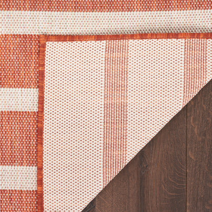 Tapis rayé d'intérieur/extérieur Nourison Selerno.