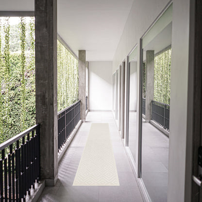 Tapis Nourison polyvalent pour intérieur/extérieur à tissage plat géométrique