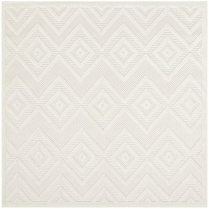 Tapis Nourison polyvalent pour intérieur/extérieur à tissage plat géométrique