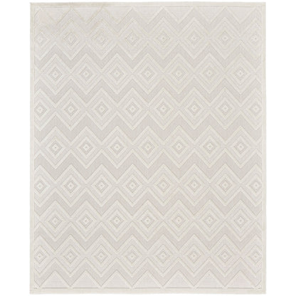 Tapis Nourison polyvalent pour intérieur/extérieur à tissage plat géométrique