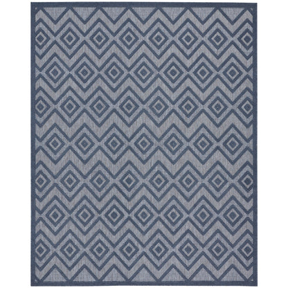 Tapis Nourison polyvalent pour intérieur/extérieur à tissage plat géométrique