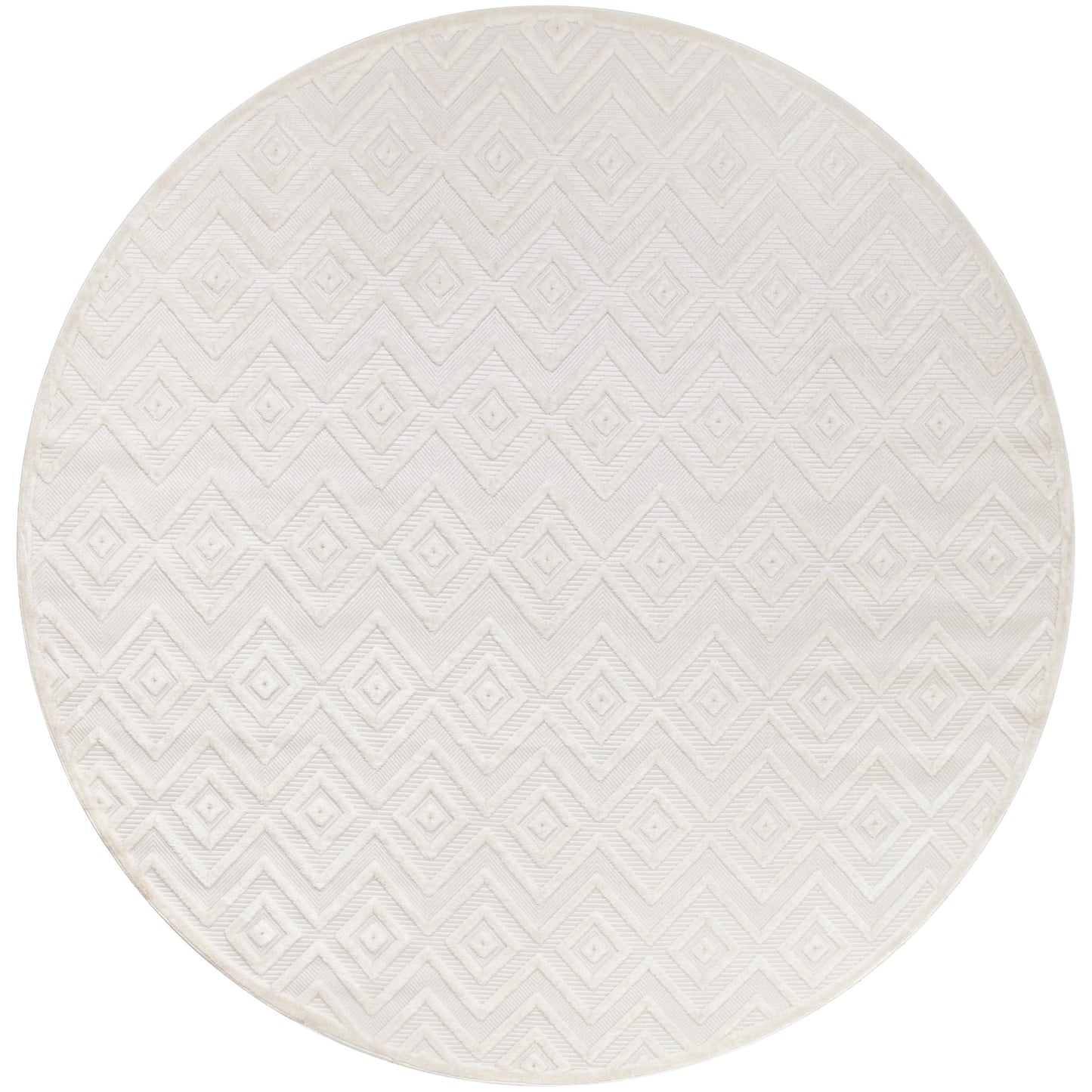 Tapis Nourison polyvalent pour intérieur/extérieur à tissage plat géométrique