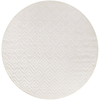 Tapis Nourison polyvalent pour intérieur/extérieur à tissage plat géométrique