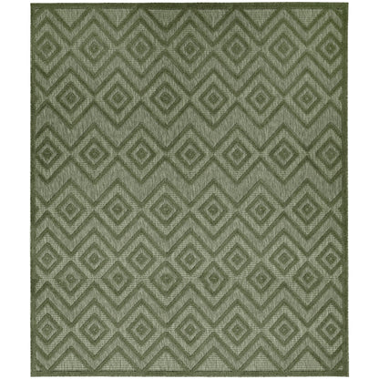Tapis Nourison polyvalent pour intérieur/extérieur à tissage plat géométrique
