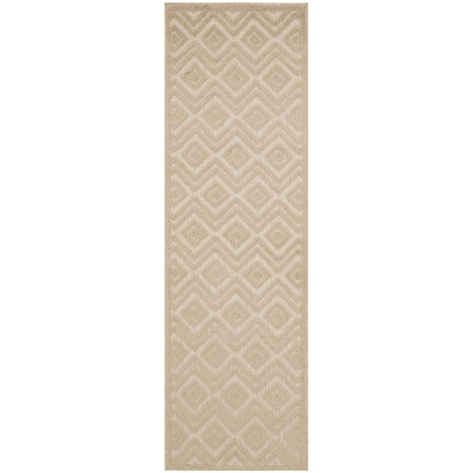 Tapis Nourison polyvalent pour intérieur/extérieur à tissage plat géométrique
