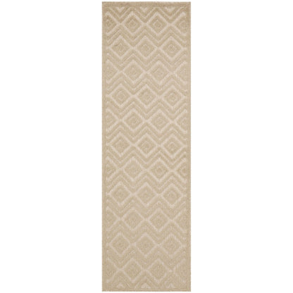 Tapis Nourison polyvalent pour intérieur/extérieur à tissage plat géométrique