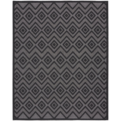 Tapis Nourison polyvalent pour intérieur/extérieur à tissage plat géométrique
