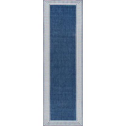 Tapis d'intérieur/extérieur Nuloom Leah Classic à bordures