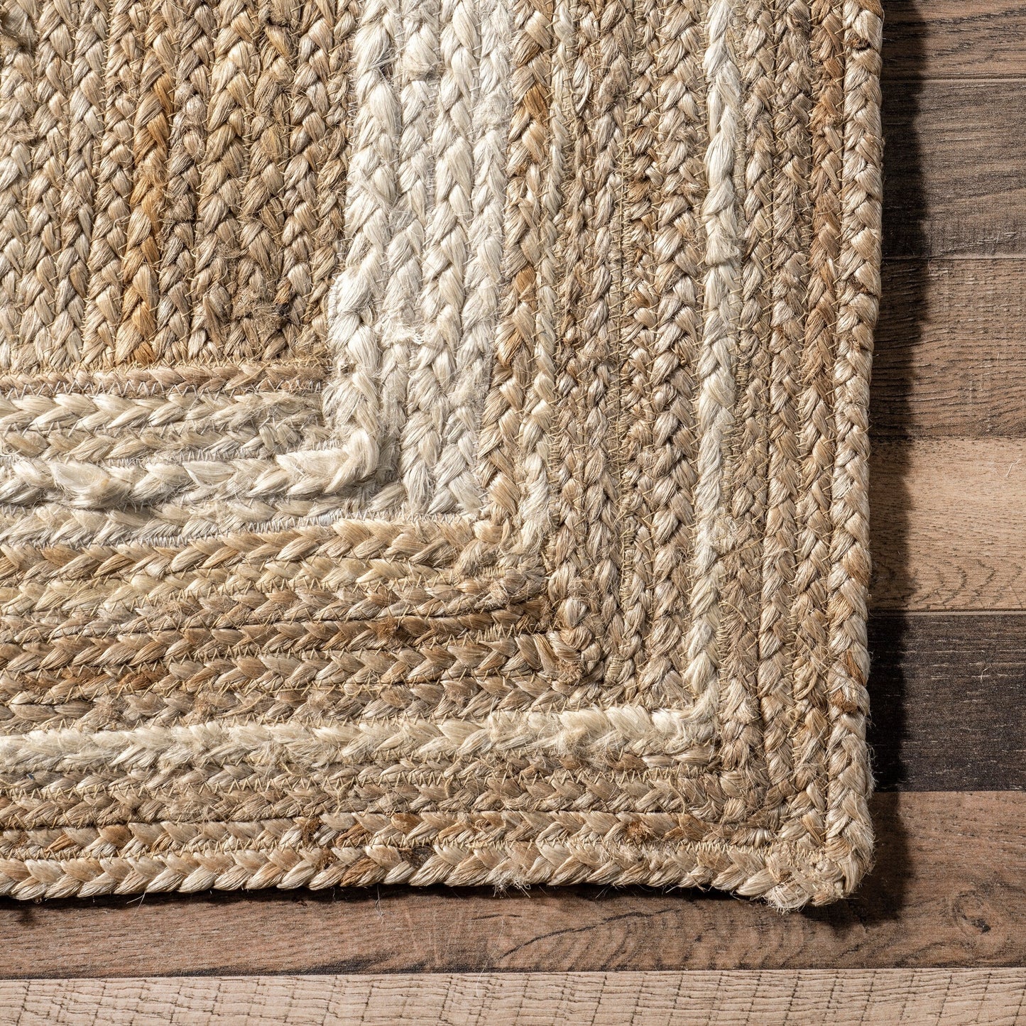 Tapis de sol Nuloom Rikki Coastal en jute tressé
