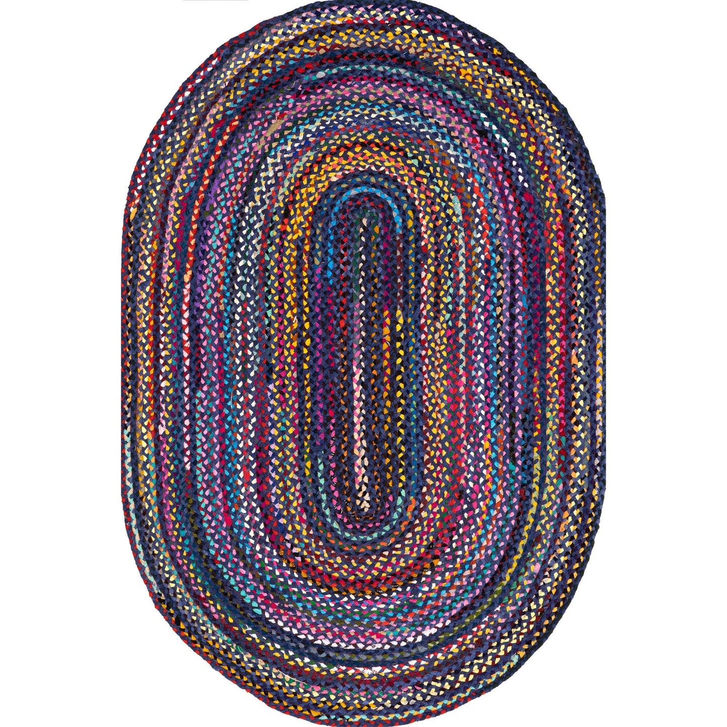 Tapis de sol bohème tressé à la main Nuloom Tammara