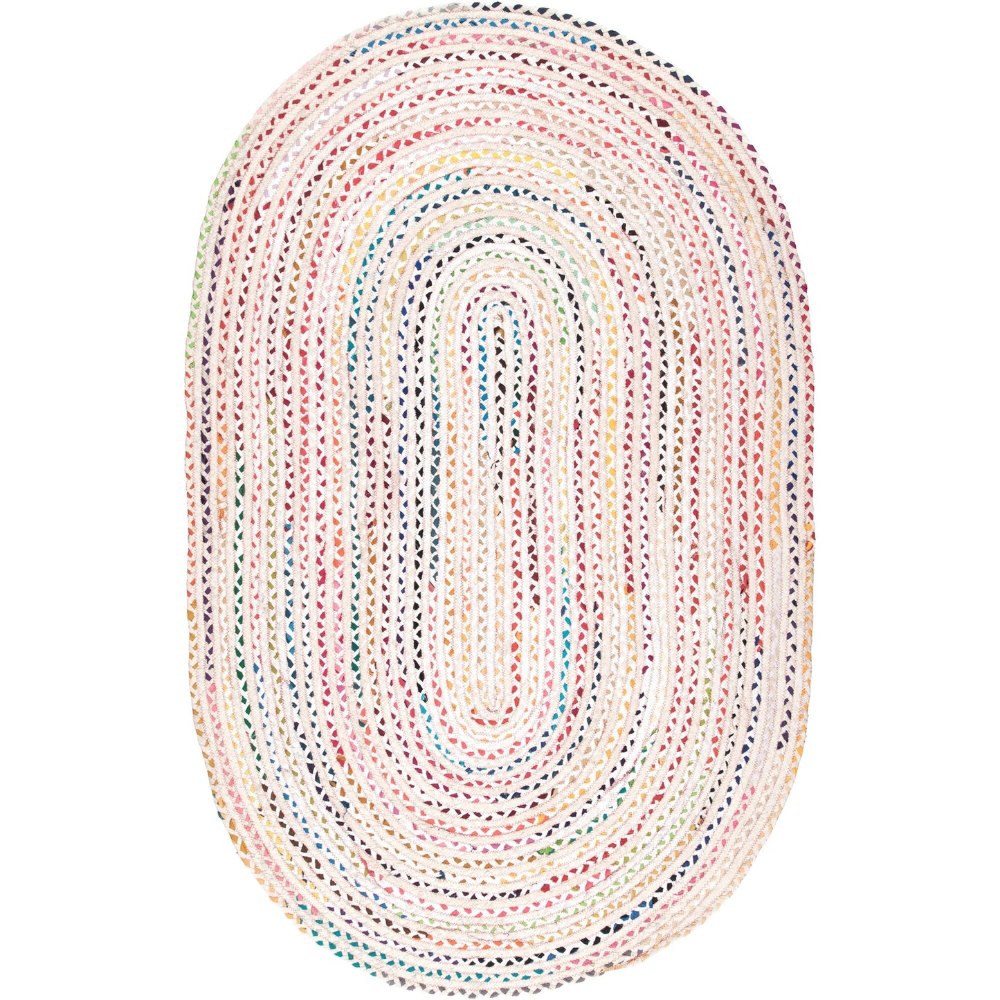 Tapis de sol bohème tressé à la main Nuloom Tammara