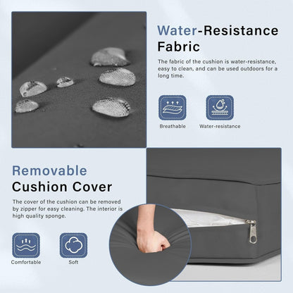 Ensemble de salon de jardin Nuon 4/5 pièces en osier avec auvent par Havenside Home