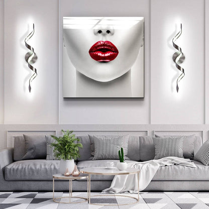 Applique murale à LED pour salle de bain, design spirale moderne, intensité variable