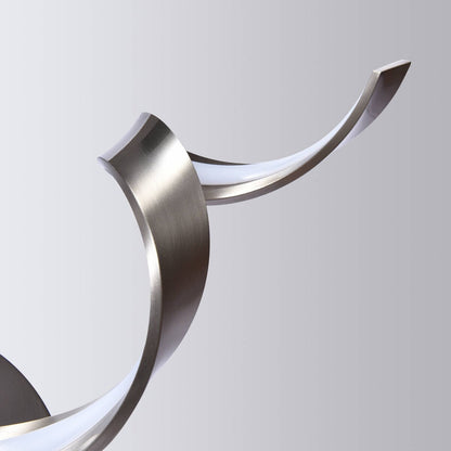 Applique murale à LED pour salle de bain, design spirale moderne, intensité variable