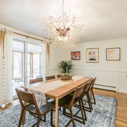 Lustre Spoutnik moderne en cristal avec feu d'artifice OYIPRO