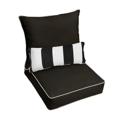 Ensemble coussin et coussin de chaise Oakley Sunbrella Solid pour intérieur/extérieur