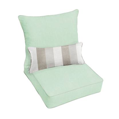 Ensemble coussin et coussin de chaise Oakley Sunbrella Solid pour intérieur/extérieur