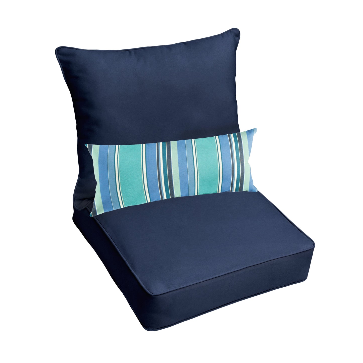 Ensemble coussin et coussin de chaise Oakley Sunbrella Solid pour intérieur/extérieur