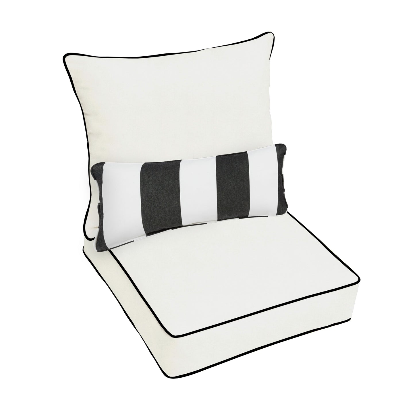 Ensemble coussin et coussin de chaise Oakley Sunbrella Solid pour intérieur/extérieur