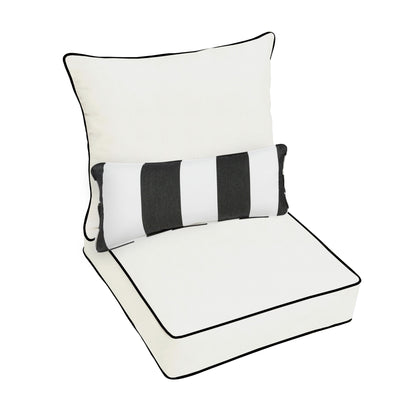 Ensemble coussin et coussin de chaise Oakley Sunbrella Solid pour intérieur/extérieur