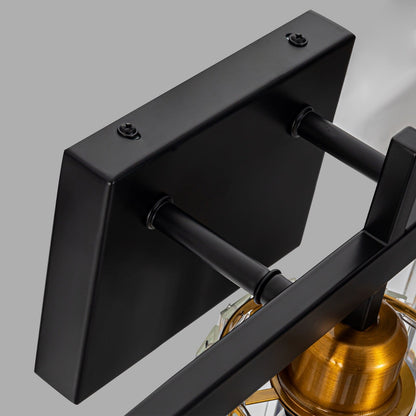 Luminaires de salle de bain modernes à 3, 4 ou 5 lumières en cristal à intensité variable, pour miroir