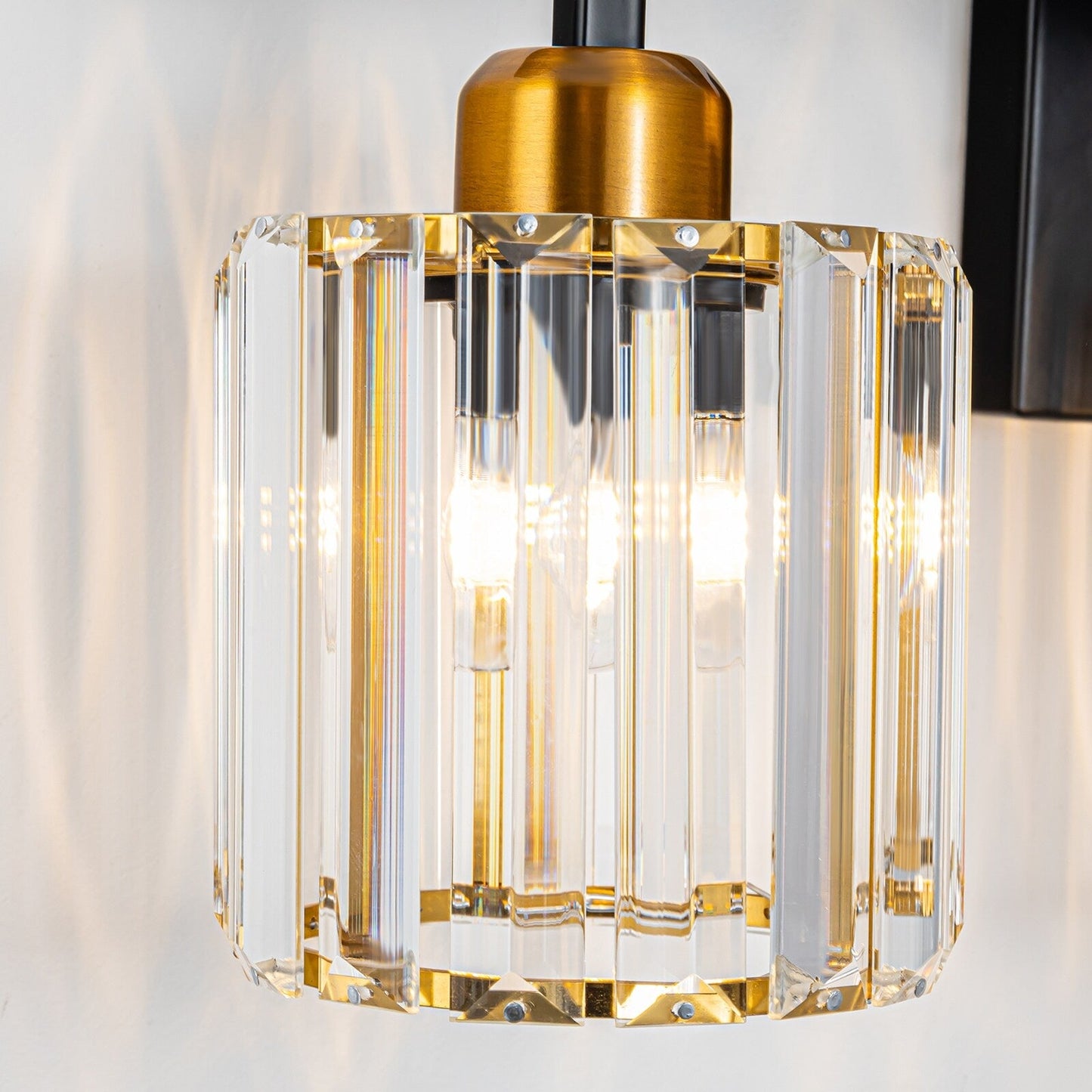 Luminaires de salle de bain modernes à 3, 4 ou 5 lumières en cristal à intensité variable, pour miroir