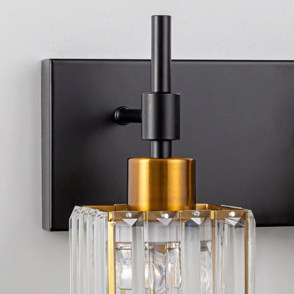 Luminaires de salle de bain Ora Modern en cristal à intensité variable sur miroir Glam Vanity Lights