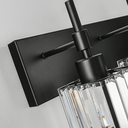 Luminaires de salle de bain Ora Modern en cristal à intensité variable sur miroir Glam Vanity Lights