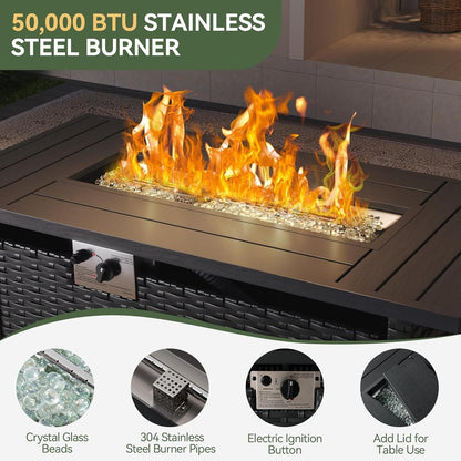 Ensemble de meubles de jardin avec coussins de 10 cm d'épaisseur