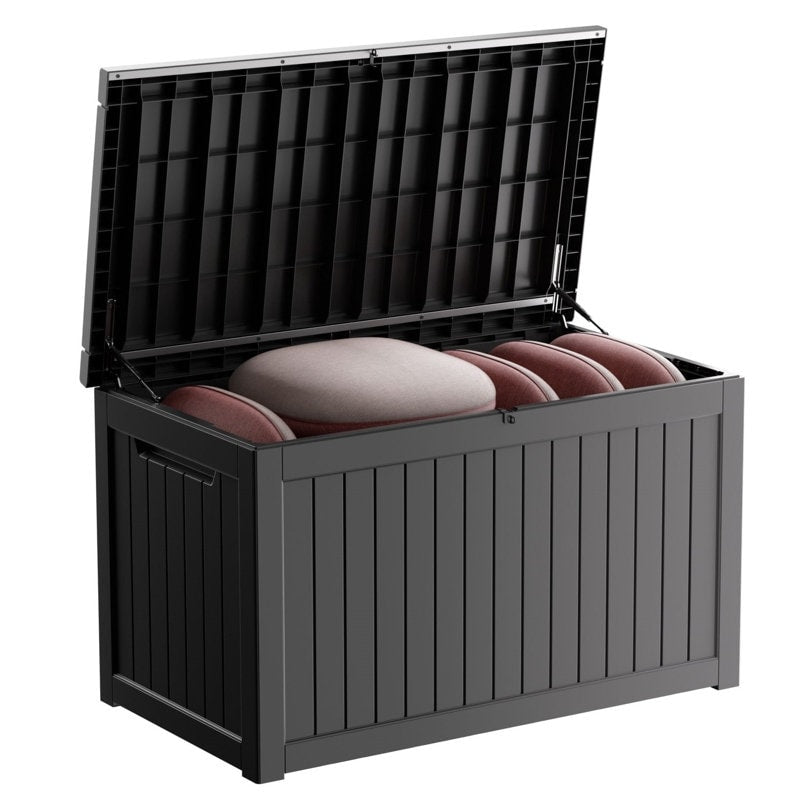 Coffre de rangement extérieur en résine avec serrure