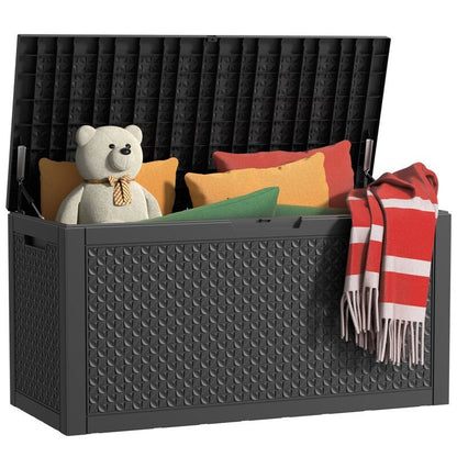 Coffre de rangement extérieur en résine avec serrure