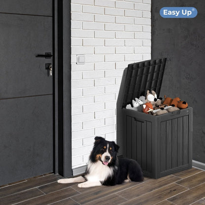 Coffre de rangement extérieur en résine avec serrure