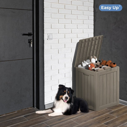 Coffre de rangement extérieur en résine avec serrure