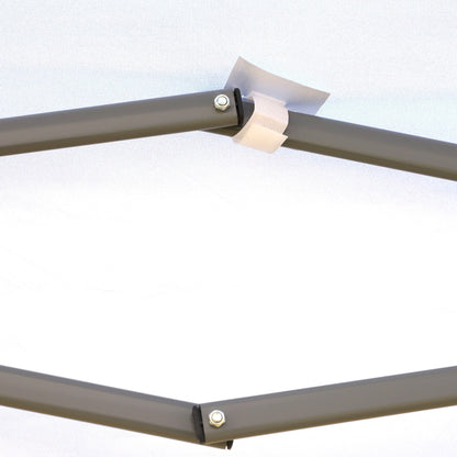 Auvent pop-up robuste Outsunny avec cadre robuste, toit anti-UV et sac de transport pour terrasse, jardin, plage et arrière-cour