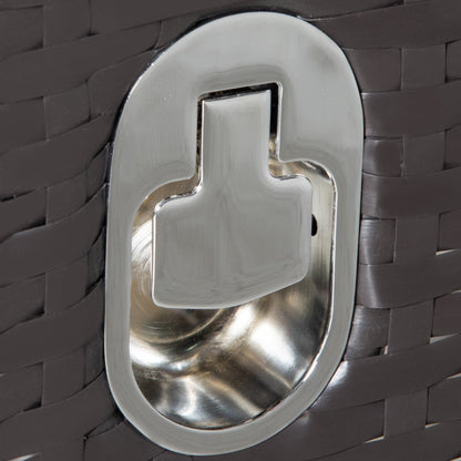 Ensemble de canapés 3 pièces Outsunny pour patio en rotin synthétique, chaises inclinables d'extérieur, table basse avec plateau en plastique grain de bois