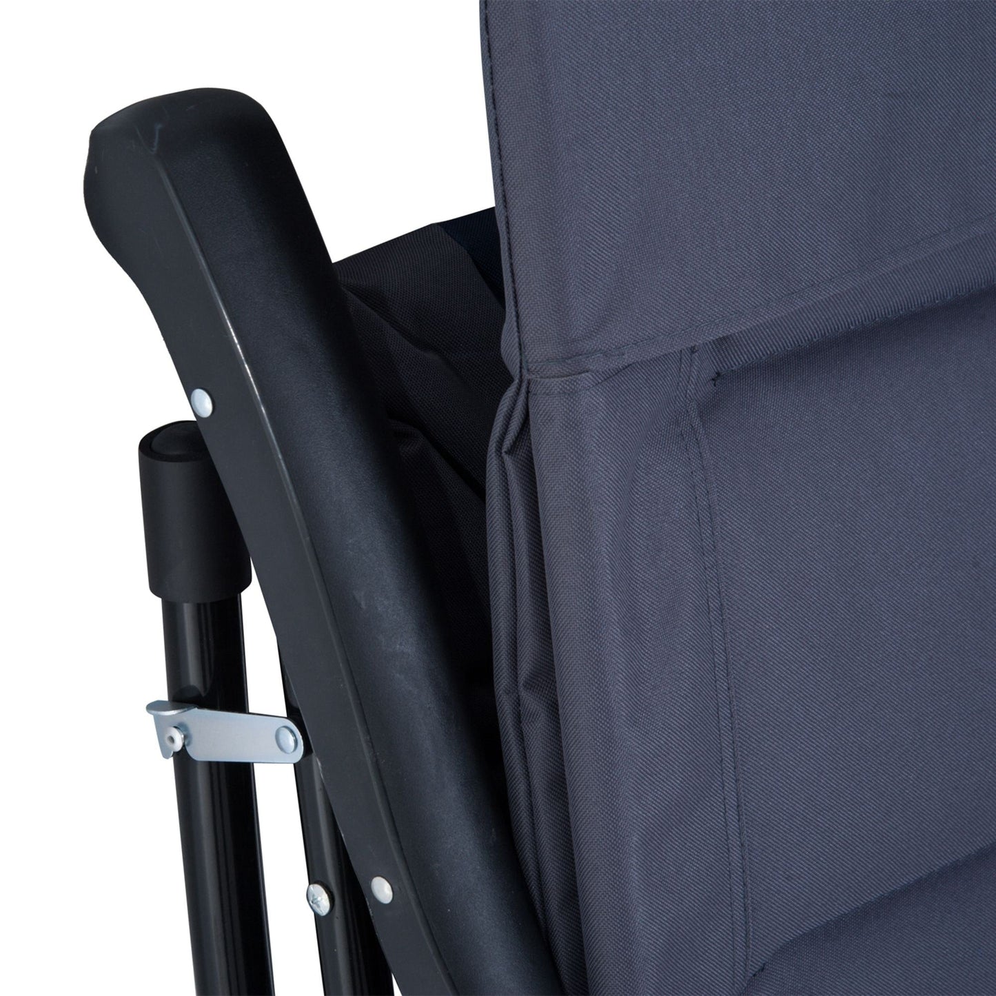 Ensemble de chaises à bascule pliantes Outsunny avec siège et dossier rembourrés et oreiller