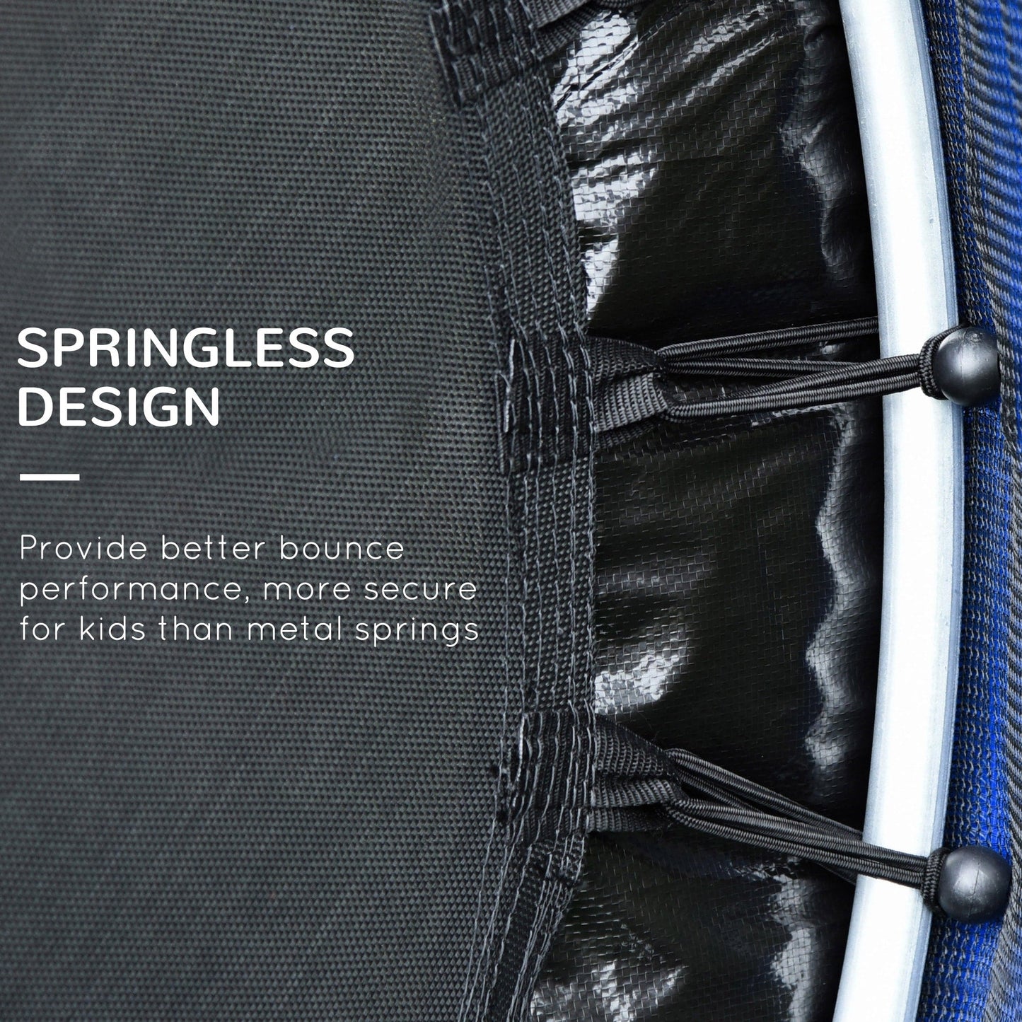 Trampoline Outsunny pour enfants de 1,5 m de diamètre avec filet, pour l'intérieur et l'extérieur, de 3 à 6 ans