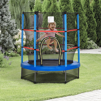Trampoline Outsunny pour enfants de 1,5 m de diamètre avec filet, pour l'intérieur et l'extérieur, de 3 à 6 ans