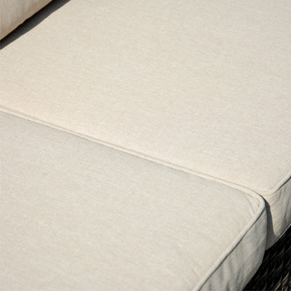 Ensemble de 5 sièges de jardin en osier à dossier haut OVIOS