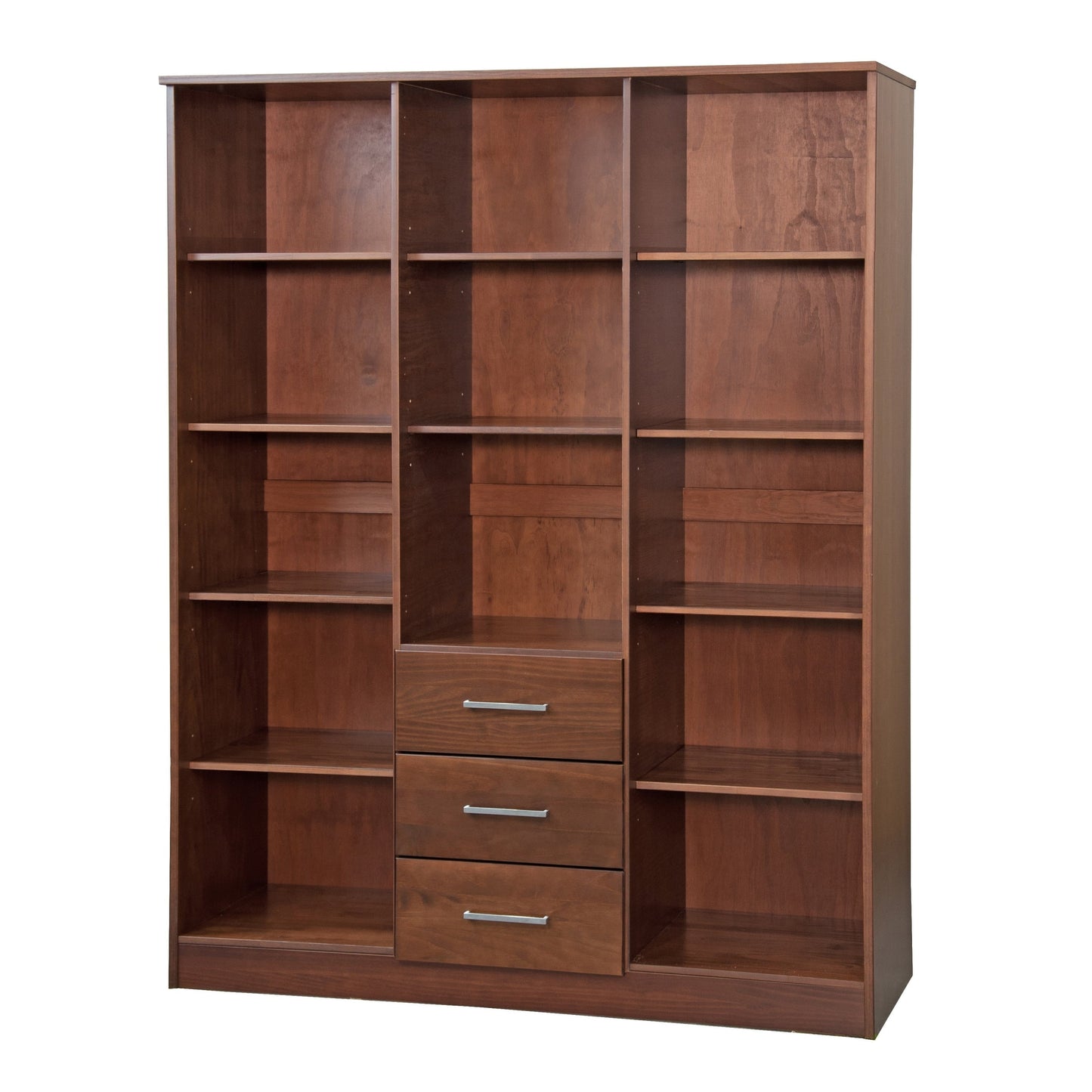 Armoire penderie Cosmo 3 portes 100 % bois massif de Palace Imports avec portes en bois massif ou en miroir
