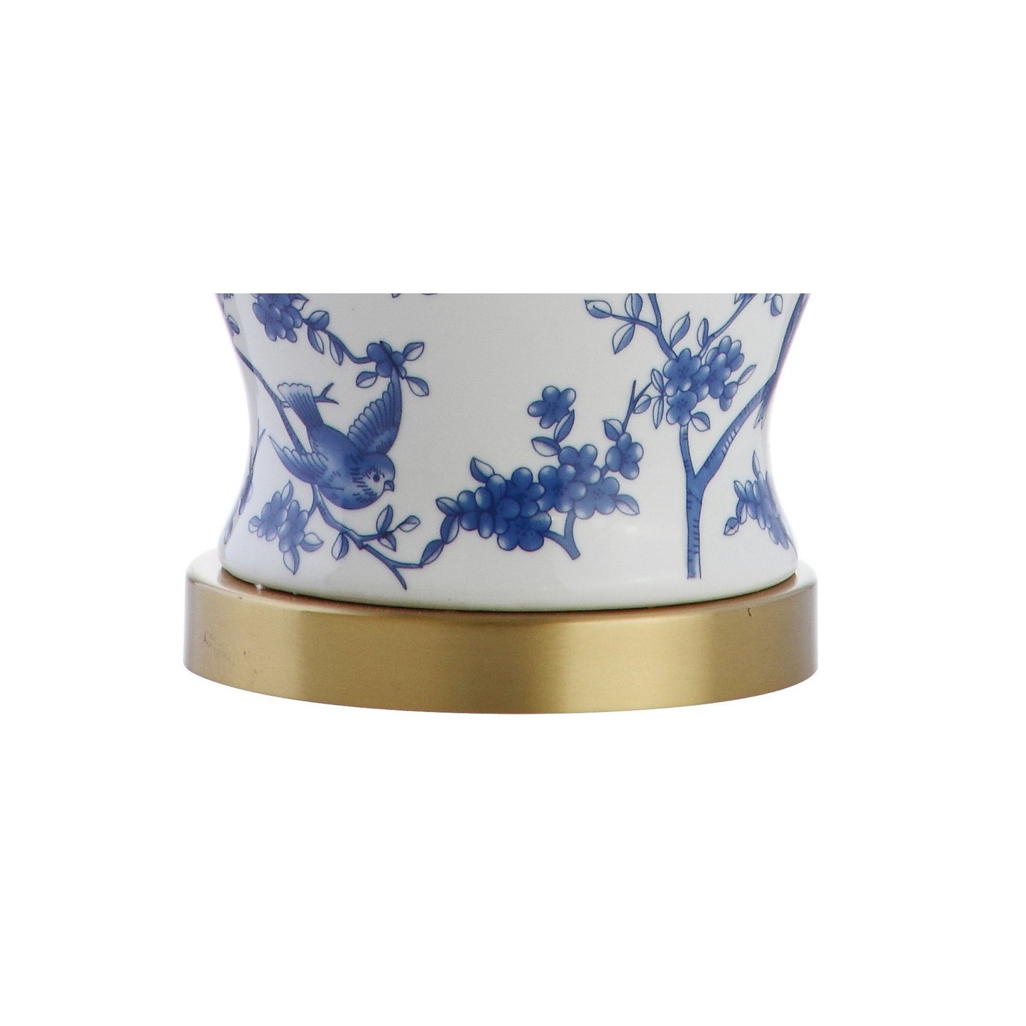 Lampe de table LED Penelope 22 Chinoiserie, bleu/blanc par JONATHAN Y